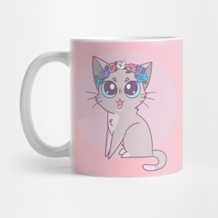 Subtle Trans Pride Cat Mug